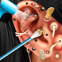 Скачать взломанную Ear Salon ASMR Ear Wax& Tattoo (АСМР)  [МОД Unlimited Money] - стабильная версия apk на Андроид