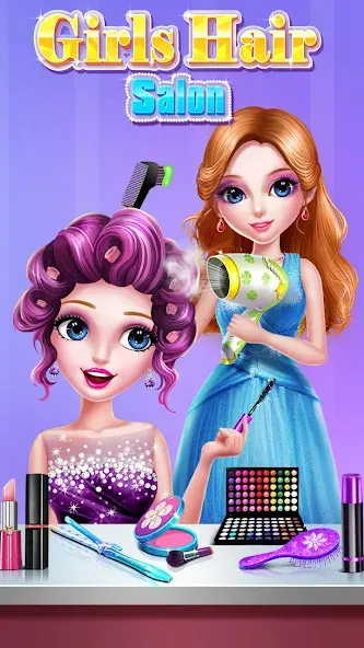 Girls Hair Salon  [МОД Все открыто] Screenshot 2