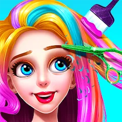 Скачать взломанную Girls Hair Salon  [МОД Все открыто] - последняя версия apk на Андроид