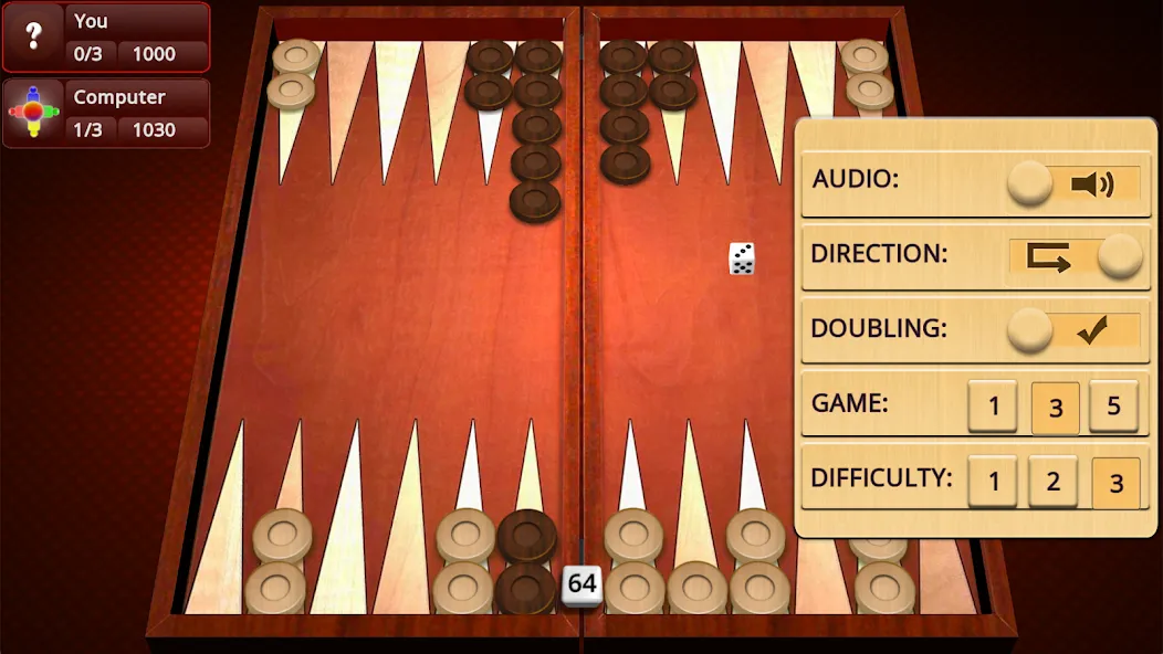 Backgammon Mighty  [МОД Unlocked] Screenshot 3