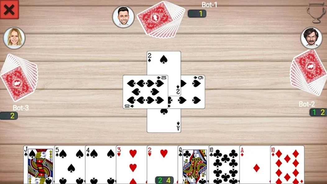 Callbreak Prince: Card Game (Каллбрейк Принц)  [МОД Много монет] Screenshot 1