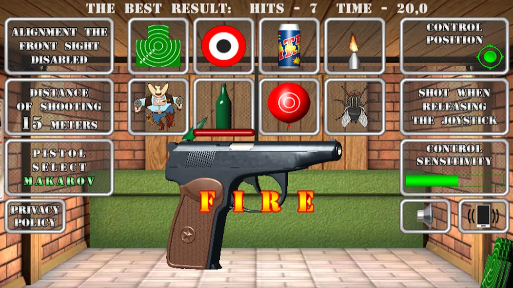 Pistol shooting. Desert Eagle (Пистолет стрельбы симулятор)  [МОД Меню] Screenshot 4