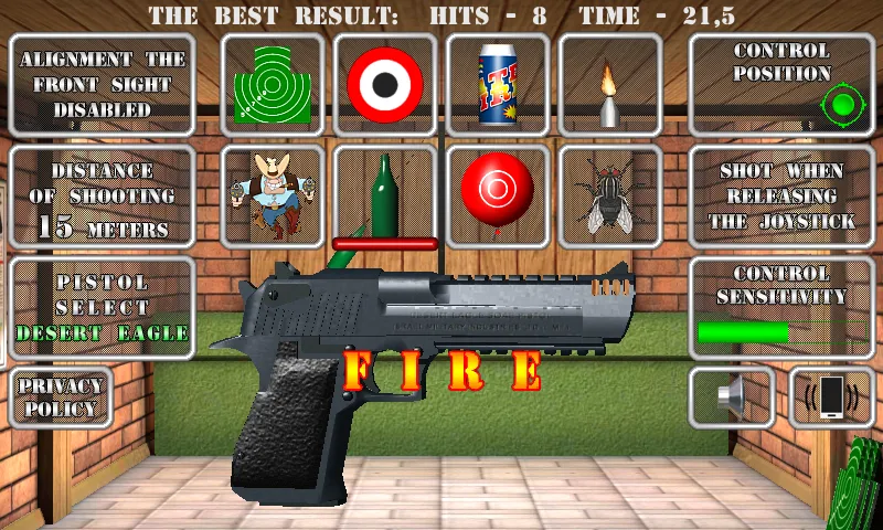 Pistol shooting. Desert Eagle (Пистолет стрельбы симулятор)  [МОД Меню] Screenshot 5