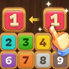 Скачать взломанную Merge Wood: Block Puzzle (Мерж Вуд)  [МОД Unlocked] - последняя версия apk на Андроид