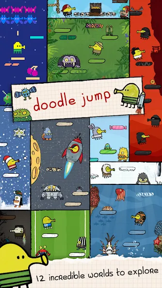 Doodle Jump (Дудл Джамп)  [МОД Много денег] Screenshot 2