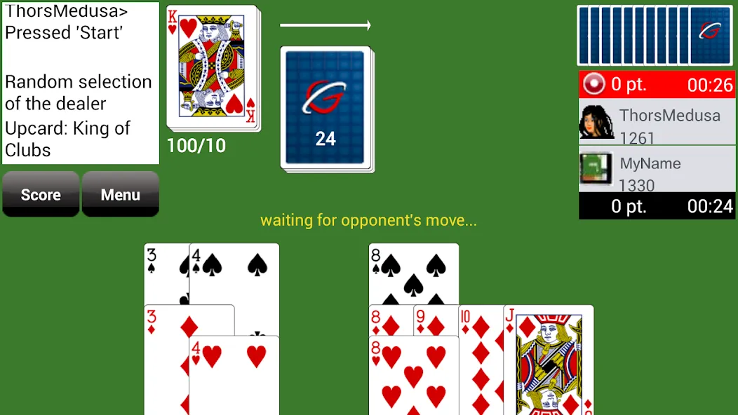 Gin Rummy GC Online (Джин Рамми Онлайн)  [МОД Menu] Screenshot 1