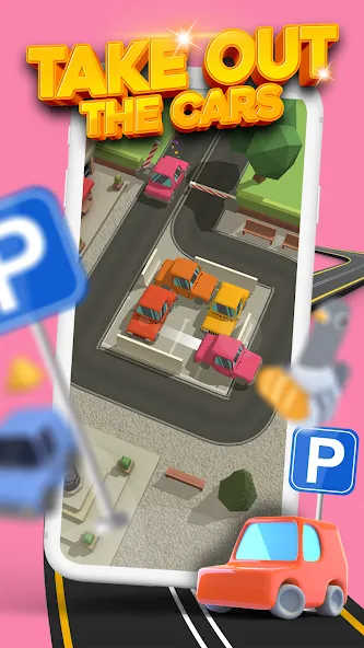 Parking Jam 3D (Парковочный затор 3D)  [МОД Много монет] Screenshot 1