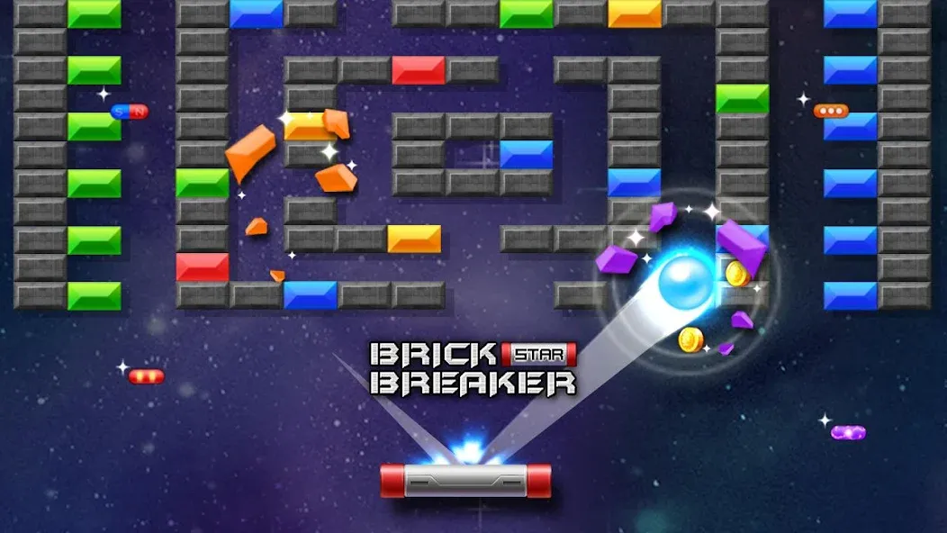 Brick Breaker Star: Space King  [МОД Много денег] Screenshot 3