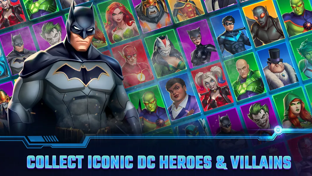 DC Heroes & Villains: Match 3  [МОД Бесконечные монеты] Screenshot 1