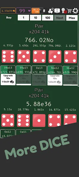 Idle Dice 2 (Айдл Дайс 2)  [МОД Меню] Screenshot 1