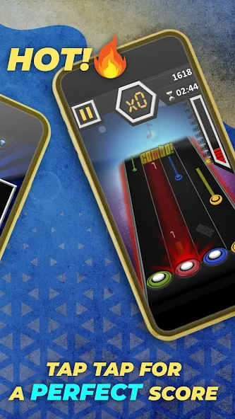 Guitar Hero Mobile: Music Game (Гитар Хиро Мобайл)  [МОД Меню] Screenshot 3