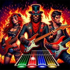 Взломанная Guitar Hero Mobile: Music Game (Гитар Хиро Мобайл)  [МОД Меню] - последняя версия apk на Андроид