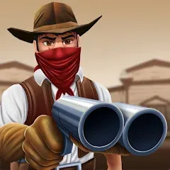 Взломанная West Cowboy Western Polygon  [МОД Menu] - последняя версия apk на Андроид