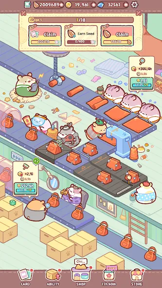 Hamster Bag Factory : Tycoon (Хэмстер сумка фабрика)  [МОД Много монет] Screenshot 4