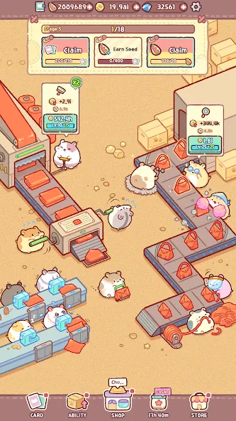 Hamster Bag Factory : Tycoon (Хэмстер сумка фабрика)  [МОД Много монет] Screenshot 5