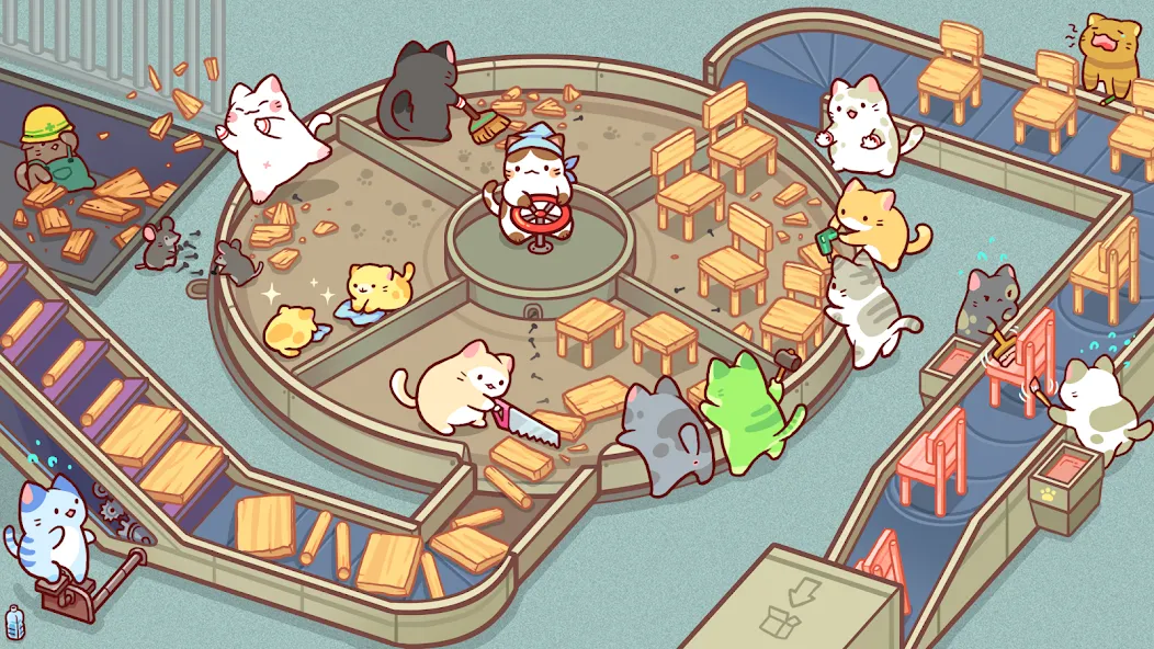 Kitty Cat Tycoon (Китти Кэт Тайкун)  [МОД Бесконечные монеты] Screenshot 3