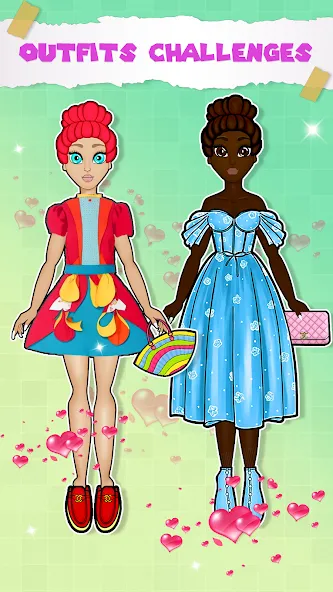 Paper Doll Dress up Games  [МОД Все открыто] Screenshot 3