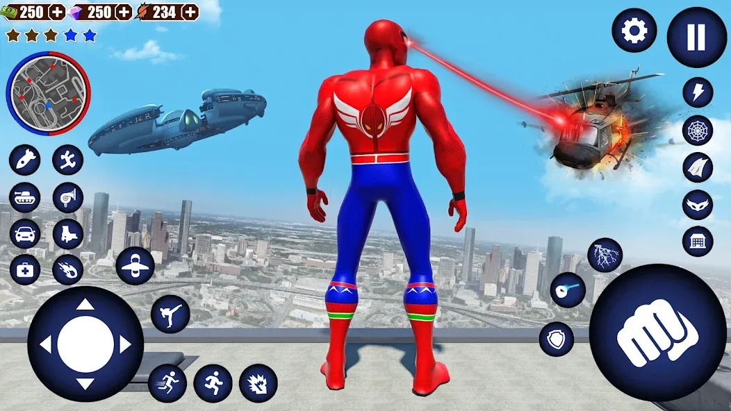 Flying Superhero Robot Games (Флайинг Супергерой Робот Игры)  [МОД Меню] Screenshot 3