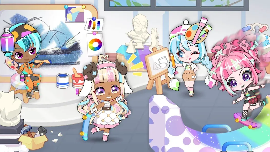 Chibi Doll: My School (Чиби Долл)  [МОД Unlimited Money] Screenshot 5