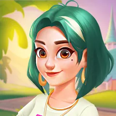 Взломанная Gossip Harbor®: Merge & Story (Госсип Харбор)  [МОД Много монет] - полная версия apk на Андроид