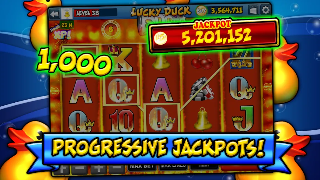 Lucky Duck Slots (Лаки Дак Слотс)  [МОД Много денег] Screenshot 4