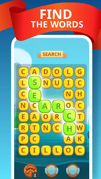 Word Treasure Hunt  [МОД Бесконечные монеты] Screenshot 1