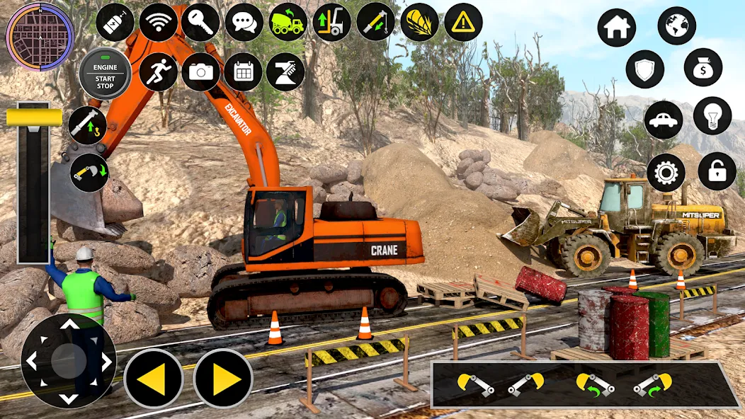 Construction Excavator Game 3D  [МОД Бесконечные монеты] Screenshot 4