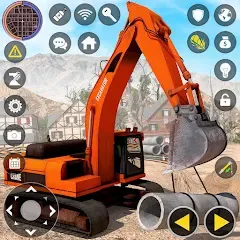 Скачать взлом Construction Excavator Game 3D  [МОД Бесконечные монеты] - стабильная версия apk на Андроид