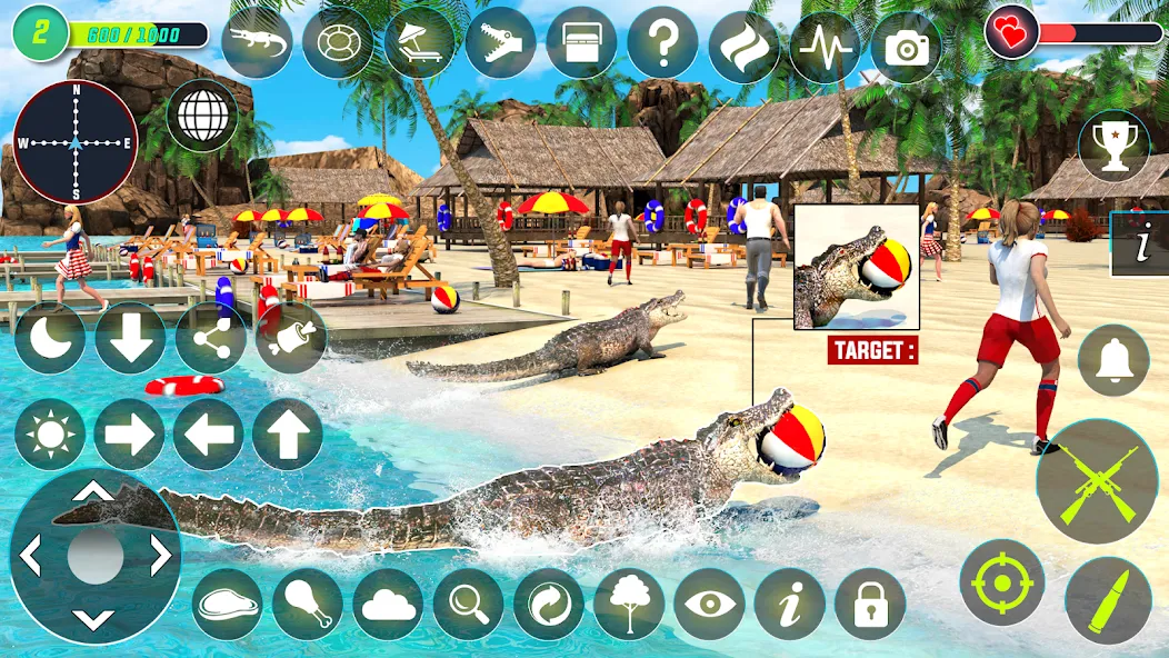 Crocodile Hunting Animal Games (Крокодил Охота Игры с животными)  [МОД Unlimited Money] Screenshot 3