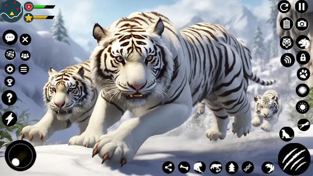 Arctic White Tiger Family Sim  [МОД Unlocked] Screenshot 1