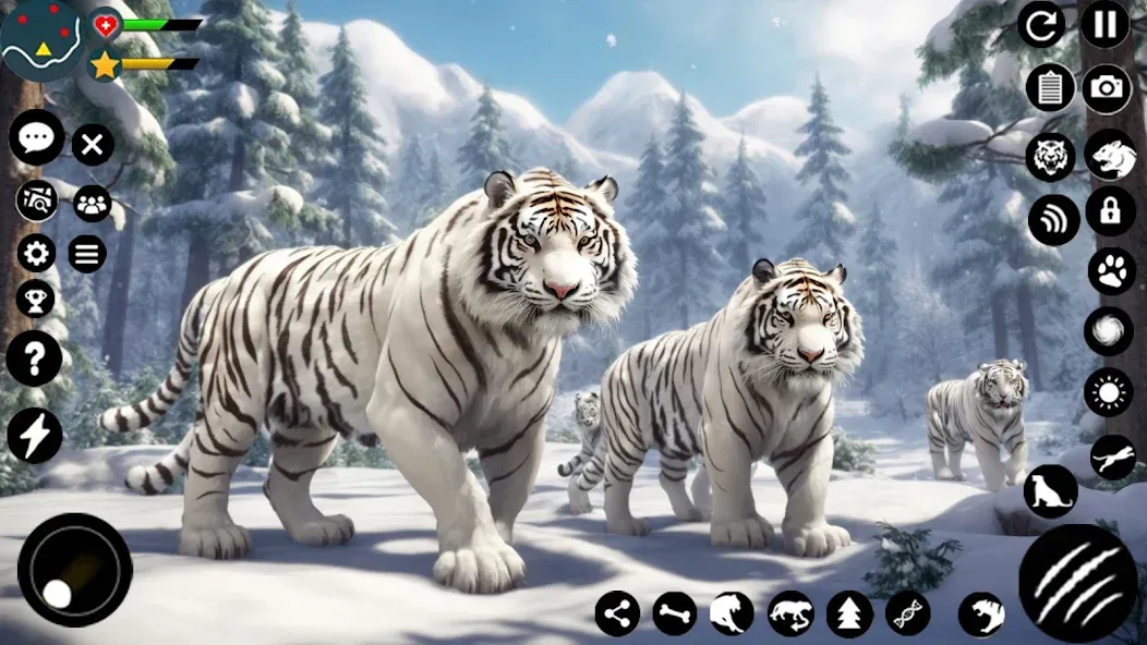 Arctic White Tiger Family Sim  [МОД Unlocked] Screenshot 3