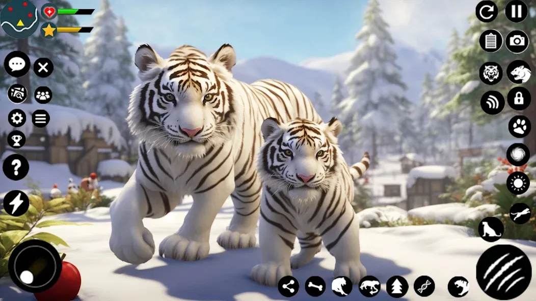 Arctic White Tiger Family Sim  [МОД Unlocked] Screenshot 5