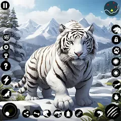 Скачать взлом Arctic White Tiger Family Sim  [МОД Unlocked] - полная версия apk на Андроид