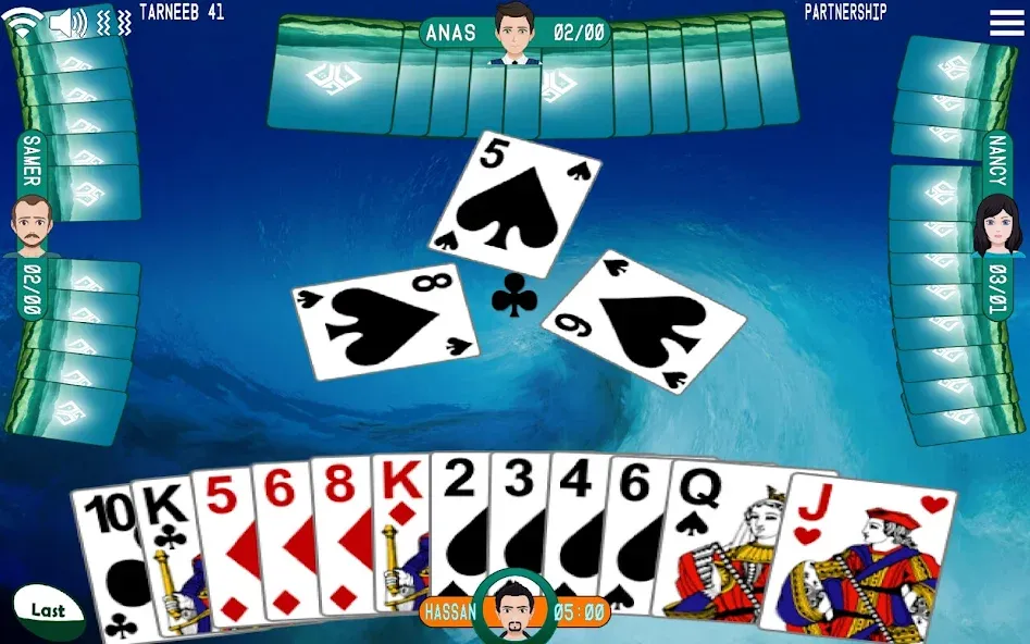 Golden Card Games Tarneeb Trix (Голден Кард Геймс Тарниб Трикс)  [МОД Много монет] Screenshot 1