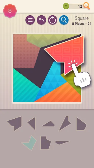 Polygrams - Tangram Puzzles (Полиграммы)  [МОД Меню] Screenshot 1