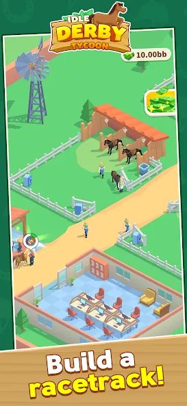 Idle Derby Tycoon (Айдл Дерби Тайкун)  [МОД Много монет] Screenshot 1