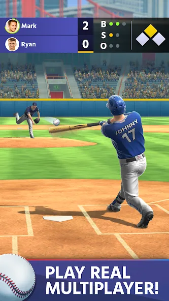 Baseball: Home Run Sports Game (Бейсбол)  [МОД Бесконечные монеты] Screenshot 1