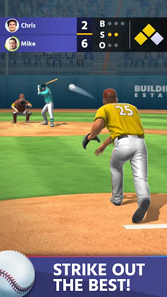 Baseball: Home Run Sports Game (Бейсбол)  [МОД Бесконечные монеты] Screenshot 3