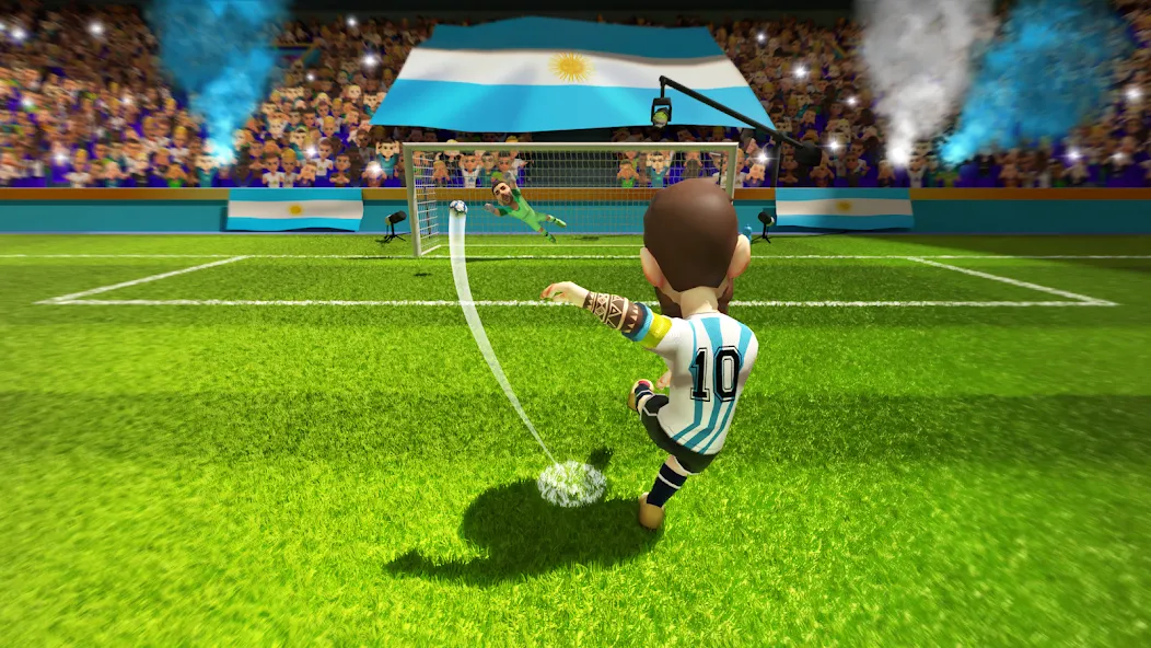 Mini Football - Mobile Soccer (Мини Футбол)  [МОД Unlocked] Screenshot 1