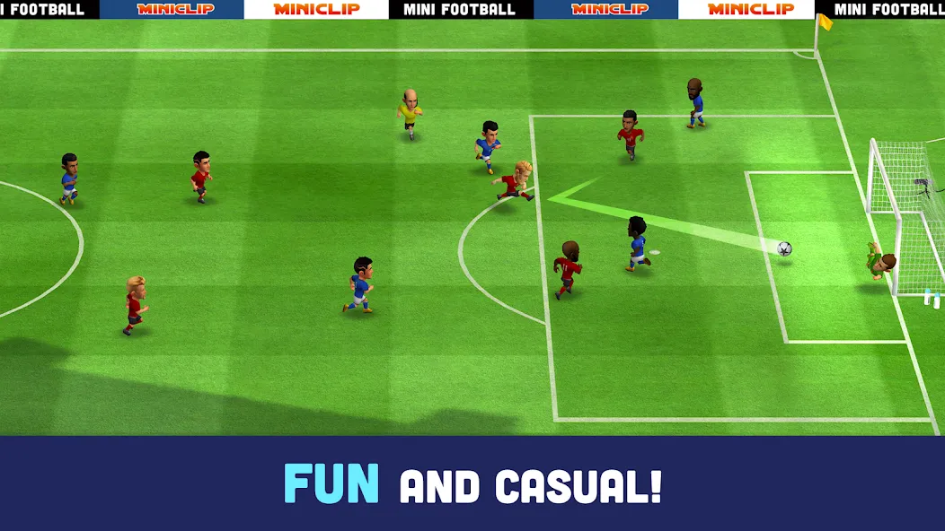 Mini Football - Mobile Soccer (Мини Футбол)  [МОД Unlocked] Screenshot 2