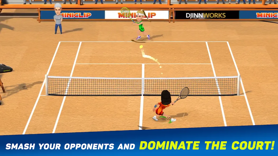 Mini Tennis: Perfect Smash (Мини Теннис)  [МОД Бесконечные монеты] Screenshot 2