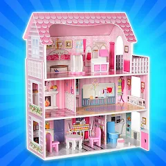 Взлом Girl Doll House Design & Clean  [МОД Много монет] - последняя версия apk на Андроид