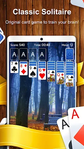 Solitaire Card Game (Солитер карточная игра)  [МОД Unlimited Money] Screenshot 2