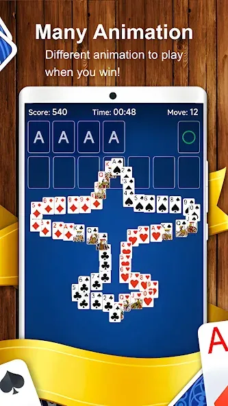 Solitaire Card Game (Солитер карточная игра)  [МОД Unlimited Money] Screenshot 5