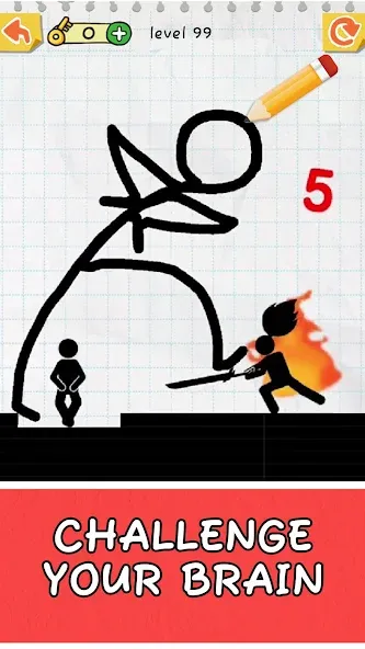 Draw 2 Save: Stickman Puzzle (Дроу 2 Сэйв)  [МОД Бесконечные монеты] Screenshot 5