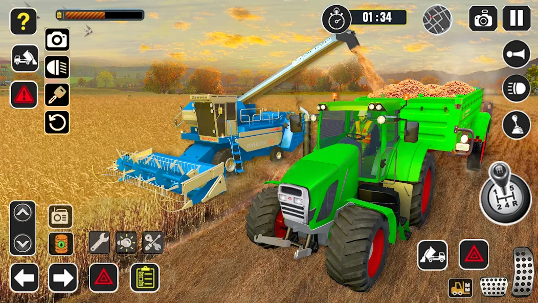 Tractor Farming Game Harvester  [МОД Menu] Screenshot 4