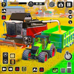 Взлом Tractor Farming Game Harvester  [МОД Menu] - стабильная версия apk на Андроид