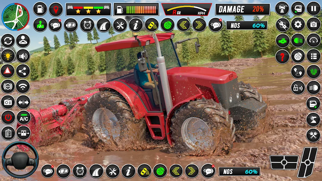 Indian Tractor Games Simulator  [МОД Много монет] Screenshot 1