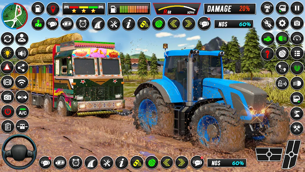 Indian Tractor Games Simulator  [МОД Много монет] Screenshot 2