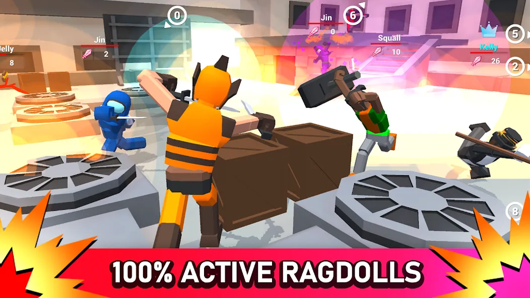 Smashgrounds.io: Ragdoll Arena  [МОД Бесконечные монеты] Screenshot 1